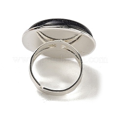 Synthetische blaue Goldfluss-Ringe&nbsp;RJEW-K371-09S-18