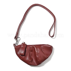 Pochette in morbida pelle a forma di croissant&nbsp;AJEW-M043-04E