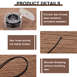 Cordon ciré rond de 30 m&nbsp;DIY-WH0578-63