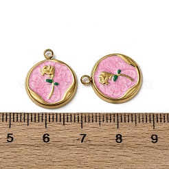 304 Edelstahl-Emaille-Anhänger&nbsp;STAS-P406-18G-02