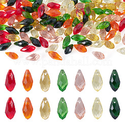 140pcs 7 Farben Glasperlen&nbsp;GLAA-TA0004-36