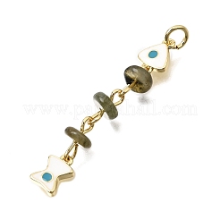 Colgantes de virutas de labradorita natural oceánica&nbsp;GG-CBA3401-02G-06