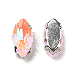 Mokka fluoreszierendes (mi) Pferdeauge zum Aufnähen von Strassen&nbsp;GGLA-R043-01A-P03