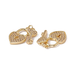 Pendentifs en laiton zircon cubique transparent&nbsp;KK-G439-28G