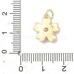 Messingpflaster klare Zirkonia Anhänger&nbsp;LS-KK-H255-06G-01