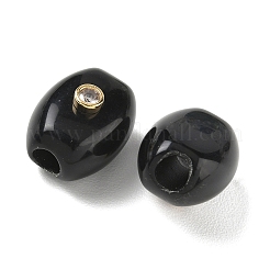 Europäische Perlen aus natürlichem Obsidian&nbsp;GG-CBA105B-02J-G