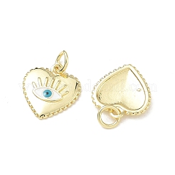 Pendentifs d'émail en laiton &nbsp;KK-K428-01G