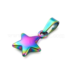 Breloques en acier inoxydable 304 plaquées par ions (IP)&nbsp;STAS-I127-067M