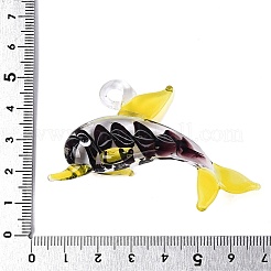 Gros pendentifs vernissées manuels&nbsp;LAMP-T023-14J