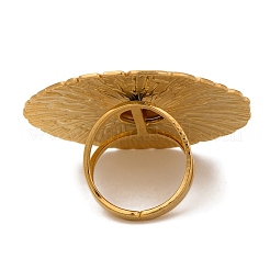 Anillos de dedo redondos de lapislázuli natural&nbsp;RJEW-Q822-32G-02