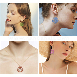 Kits de fabrication de boucles d'oreilles bricolage&nbsp;DIY-SC0001-73P