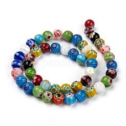 Handgemachte Glasperlen Millefiori-Stränge&nbsp;X-LK14