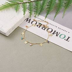 Braccialetti di fascino dello smalto in ottone&nbsp;BJEW-JB05770