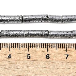 Brins de perles de pierre de lave naturelle galvanisées&nbsp;G-K388-03B-03