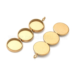 Pendentifs cabochons en acier inoxydable 304&nbsp;STAS-K320-03B-G