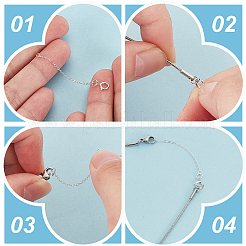 925 Sterling Silber Enden mit Kette&nbsp;FIND-GA00001