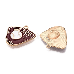 Crémaillère placage pendentifs en émail d'alliage&nbsp;LS-ENAM-N056-378KCG