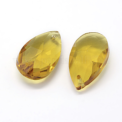 Facettierten Glas-Anhänger&nbsp;X-GLAA-F069-L-A14