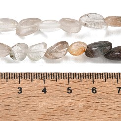 Perline di quarzo fantasma da giardino in lodolite multicolore naturale&nbsp;G-C286-A27