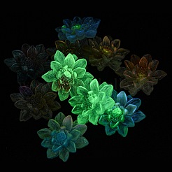 Leuchtende transparente Epoxidharz Decoden Cabochons&nbsp;CRES-M032-04D