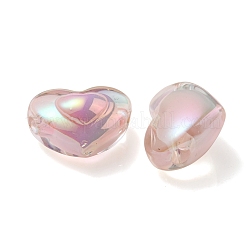 Placcatura uv perline acriliche trasparenti iridescenti arcobaleno&nbsp;OACR-C007-04E