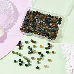 200 pièce de perles d'agate indiennes naturelles&nbsp;G-SP0001-20A