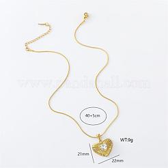 3 collar con colgante de corazón de acero inoxidable para mujer.&nbsp;XH6579