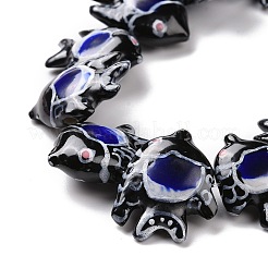 Perles en porcelaine manuelles&nbsp;X1-PORC-G002-54B