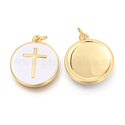 Pendentifs d'émail en laiton &nbsp;LS-KK-B027-02G-B