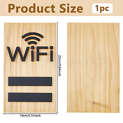 Hölzerner WLAN-Schilderständer&nbsp;AJEW-WH0752-327
