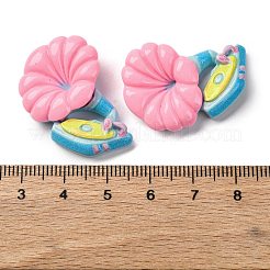 Undurchsichtige Cabochons aus Kunstharz mit Musikmotiven&nbsp;LS-CRES-Z010-02D