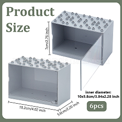 Vitrine rectangulaire en acrylique pour minifigures&nbsp;ODIS-WH0025-223A