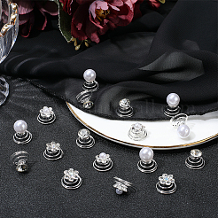 Spirale Haarnadel Spule Eisen Haar-Accessoires&nbsp;OHAR-SP0001-12A