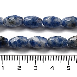 Perles de jaspe tache bleue naturelle&nbsp;G-P520-C05-01