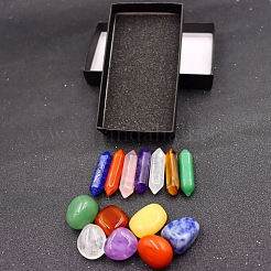 14 Stück natürliches gemischtes Heilstein-Set für Meditation und Reiki.&nbsp;PW-WG11938-01