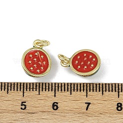 Colgantes de esmalte de latón&nbsp;KK-H072-18G-05