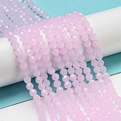 Supports de perles de verre imitation jade&nbsp;EGLA-A035-J4mm-D02