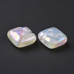 Perline acriliche con placcatura iridescente arcobaleno&nbsp;OACR-A010-06F