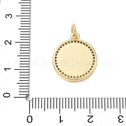 Latón micro pavimenta claro colgantes de circonio cúbico&nbsp;CU-CBADD0C-06G-02