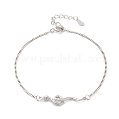 925 Sterling Silber Link Armbänder&nbsp;BJEW-D320-01P