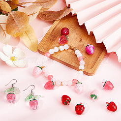 36 pendentif imitation fruit en résine 6 couleurs&nbsp;RESI-SC0003-17