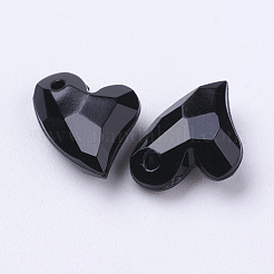 Breloques acryliques opaques&nbsp;X-MACR-G055-11mm-01