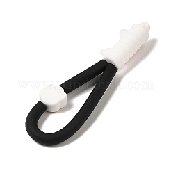 Corde de dragonne de téléphone en plastique pvc imprimé patte de chat&nbsp;KY-Z001-01D