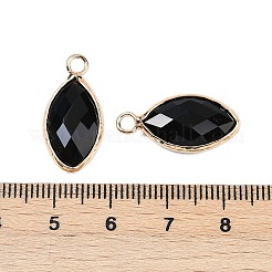 Anhänger aus natürlichem Obsidian mit Facettenschliff&nbsp;G-G193-01G-09
