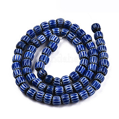 Colliers de perles chevron en fil de verre filé à la main&nbsp;X-LAMP-N023-003-01