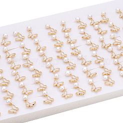 Natürliche Perle baumeln Ohrstecker&nbsp;PEAR-N020-05M