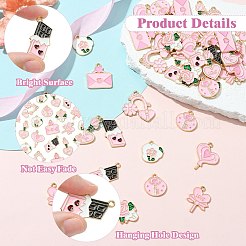45 pieza de 9 estilos de colgantes de esmalte de aleación con temática del día de San Valentín&nbsp;FIND-CJ0003-74