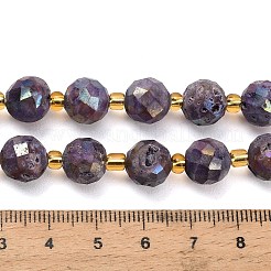 Galvanisierte natürliche Druzy Geode Kristallperlen Stränge&nbsp;G-F833-P01-10mm-02