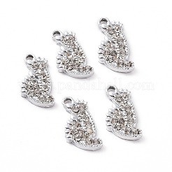 Legierung Kristall Strass Anhänger&nbsp;ALRI-H004-34P