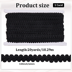 Bordure en dentelle tressée en polyester&nbsp;OCOR-WH20018-22F